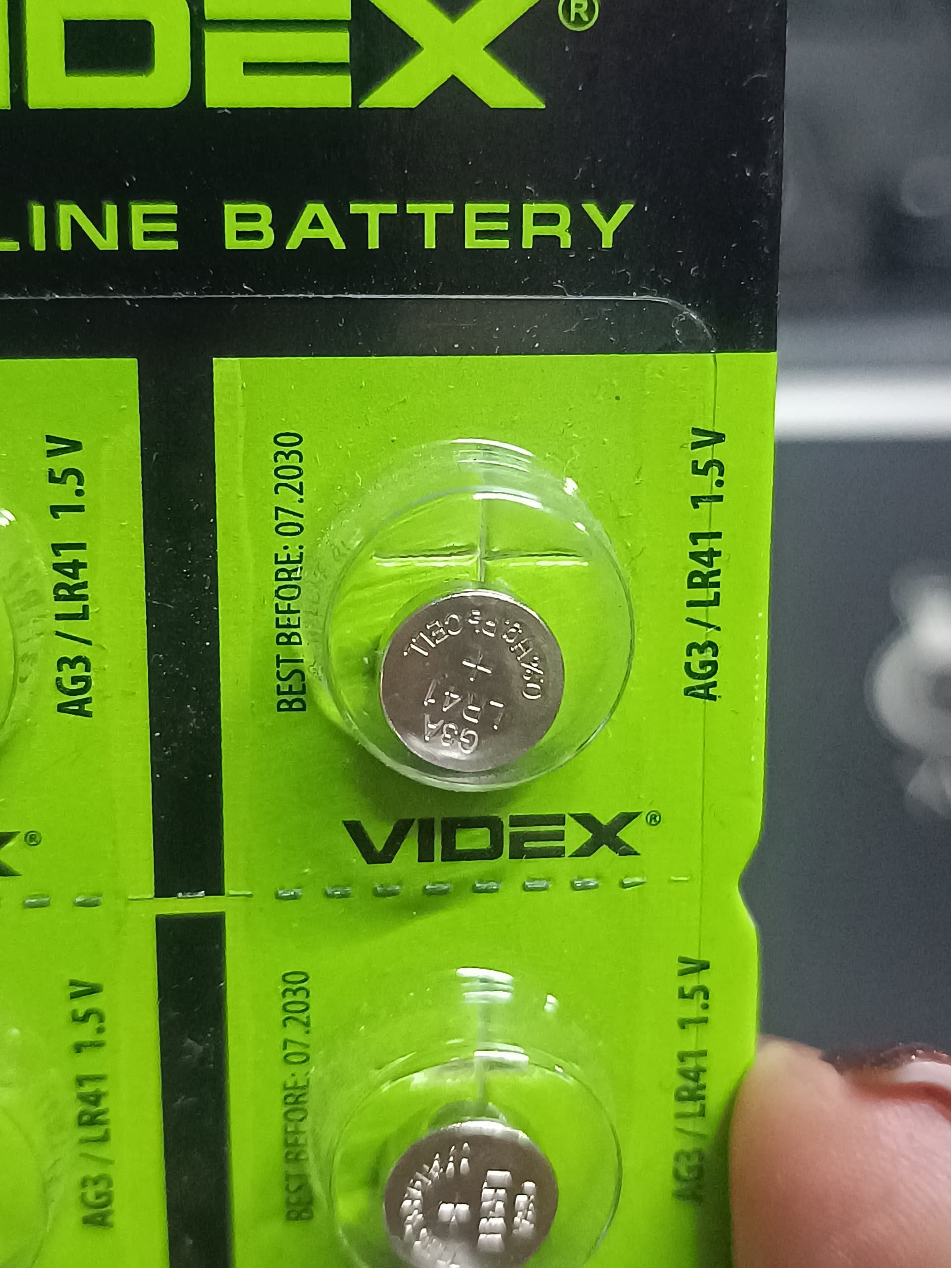 Батарейка годинникова Videx AG 3/LR41 - зображення 1